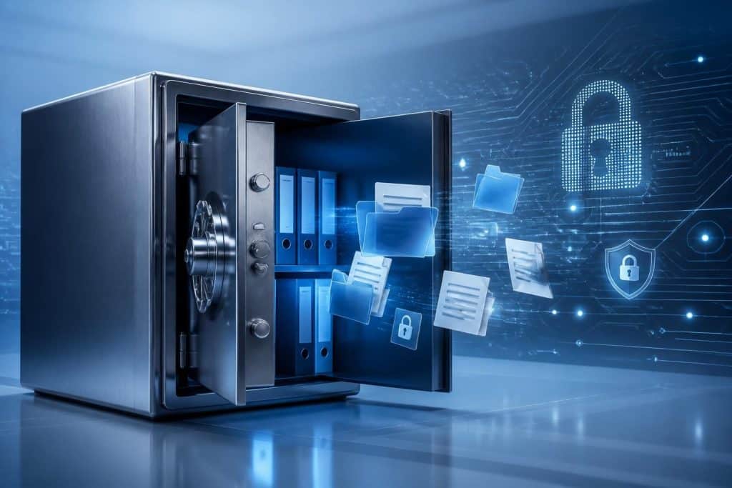 ecoffre sécurisé offre un stockage en ligne fiable et sécurisé pour protéger vos documents essentiels et garantir leur accès à tout moment.